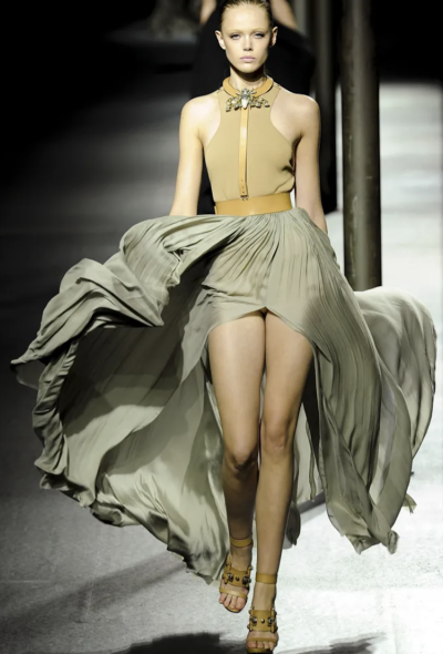 Lanvin S/S 2011 Pleated Chiffon Skirt - 2