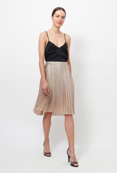                                         Iridescent Pleated Skirt -2