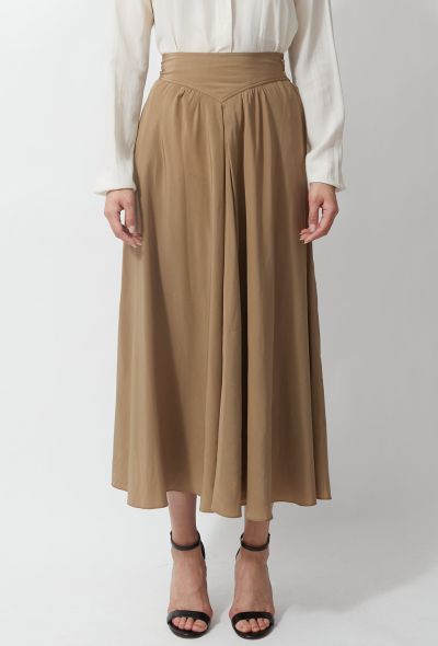                             Vintage Flared Silk Skirt - 2