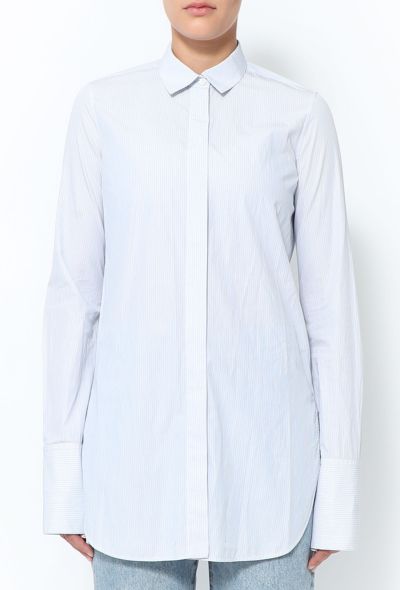                                         Classic Pinstripe Cotton Shirt-1