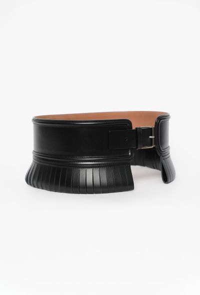 Alaïa Fringed Leather Belt - 2
