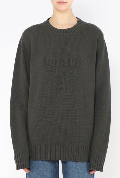 Prada 2023 Cashmere Logo Sweater - 1