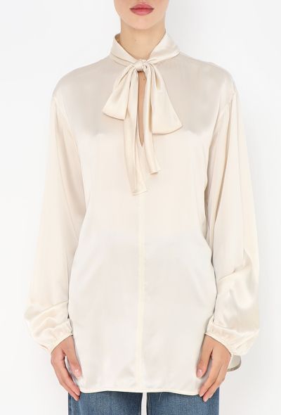 Céline Pre-Fall 2013 Silk Lavallière Blouse - 1 Céline Pre-Fall 2013 Silk Lavallière Blouse - 1