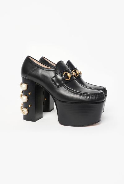 Gucci 2018 Vegas Pearl Platform Loafers - 2 Gucci 2018 Vegas Pearl Platform Loafers - 2