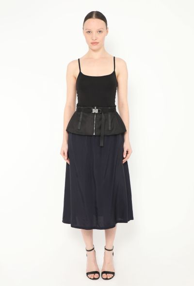 Prada 2020 Re-Nylon Peplum Buckle Belt - 2 Prada 2020 Re-Nylon Peplum Buckle Belt - 2