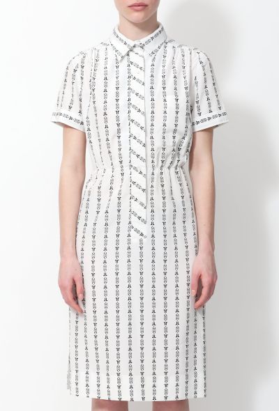                                         Vintage Chainlink Printed Dress-2