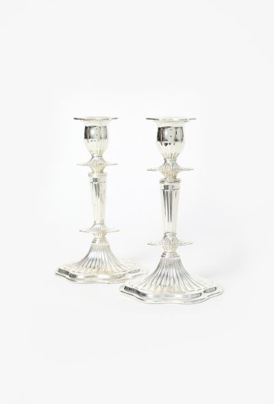 Dior 1970s Set of 2 Silver Candle Sticks - 2