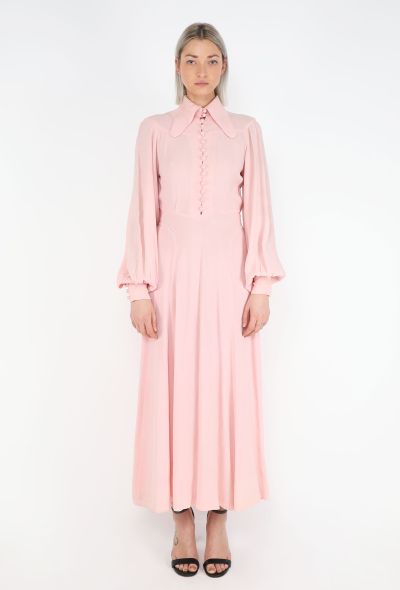 Ossie Clark RARE Early '70 Moss Crêpe Dress - 1