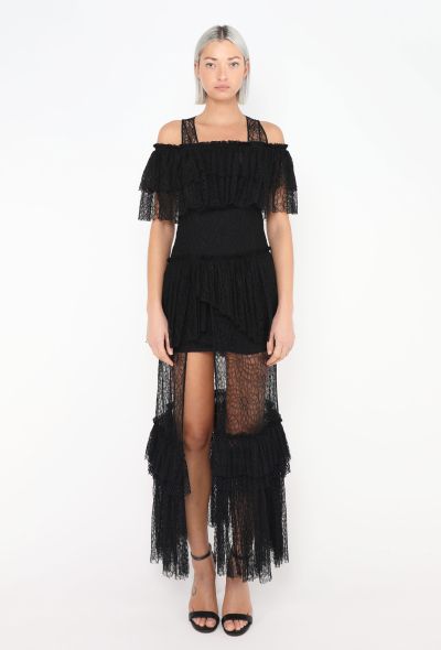 Sonia Rykiel F/W 2018 Ruffled Web Lace Dress - 1