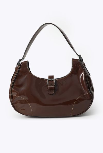 Prada Vintage Patent Shoulder Bag - 1