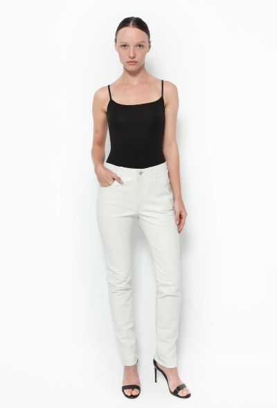Céline Tapered Leather Trousers - 1 Céline Tapered Leather Trousers - 1