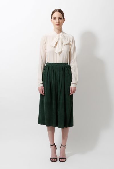                             Vintage Ralph Lauren Suede Skirt - 1
