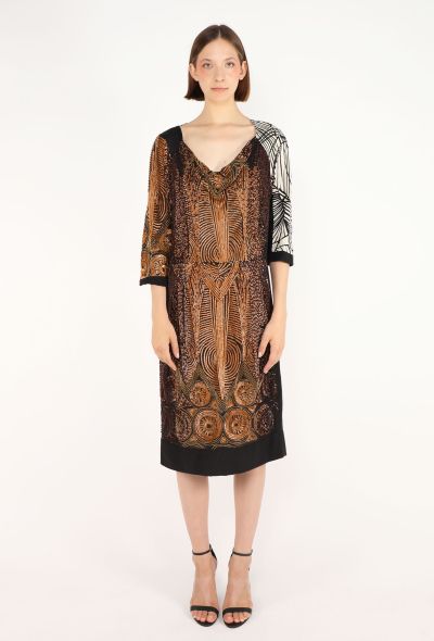 Dries Van Noten Sequin Embroidered Silk Dress - 2