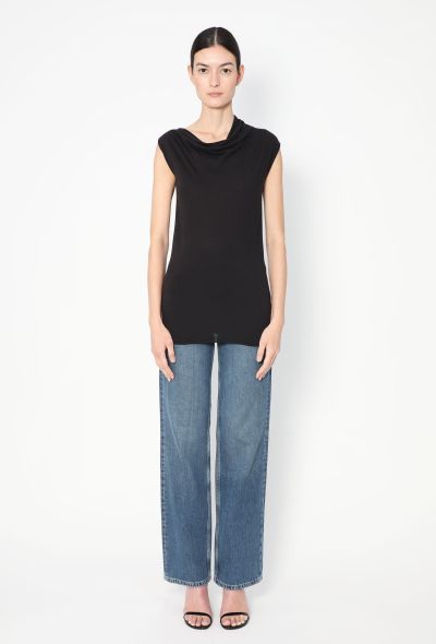 Rick Owens Draped Cowl-Neck Top - 2 Rick Owens Draped Cowl-Neck Top - 2