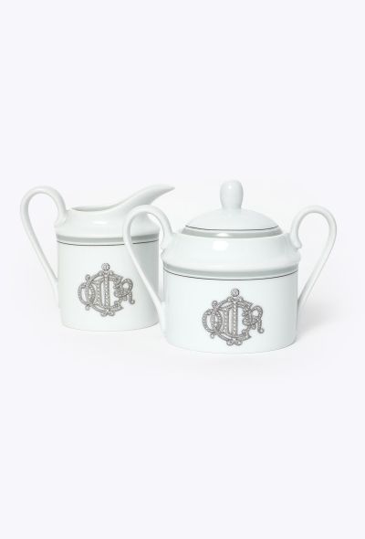 Dior Vintage Limoges Sugar Bowl & Milk Jug - 1