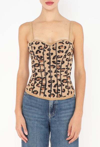 Alaïa COVETED F/W 1991 Leopard Bustier - 1