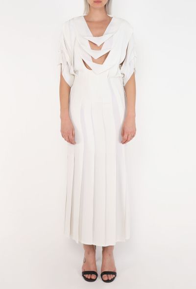 Thierry Mugler Pleated Décolleté Crêpe Dress, 1989 - 2