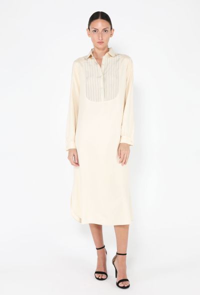 Silk Pleated Front Dress, 1960s - 1