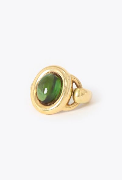 Vintage Fine Jewelry Poiray 18K Yellow Gold & Peridot Ring - 2 Vintage Fine Jewelry Poiray 18K Yellow Gold & Peridot Ring - 2