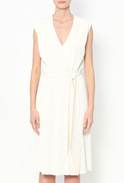 Céline Classic Belted Ribbed Dress - 2