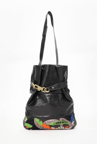                             Embroidered Joan Bucket Bag - 1