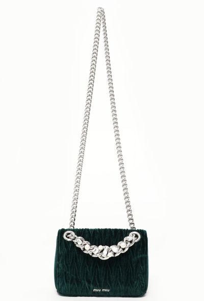 Miu Miu Velvet Quilted Club Bag - 1 Miu Miu Velvet Quilted Club Bag - 1