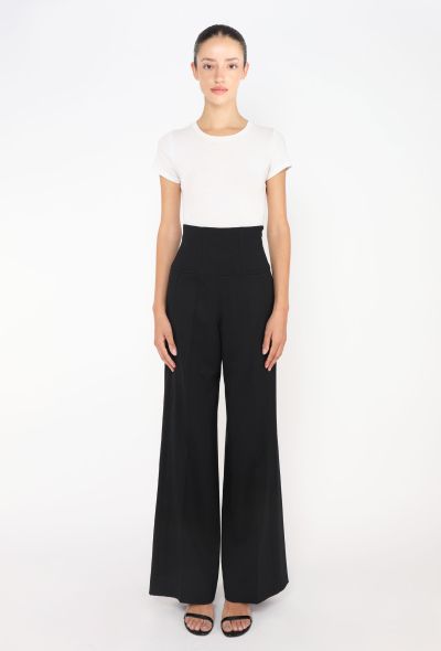 Christian Lacroix Late '90s Piqué Flared Trousers - 1 Christian Lacroix Late '90s Piqué Flared Trousers - 1