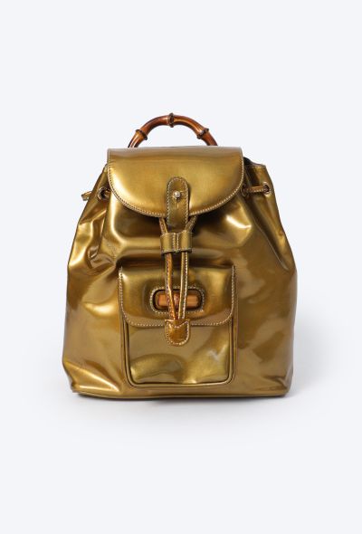 Gucci Vintage Mini Bamboo Backpack - 1 Gucci Vintage Mini Bamboo Backpack - 1