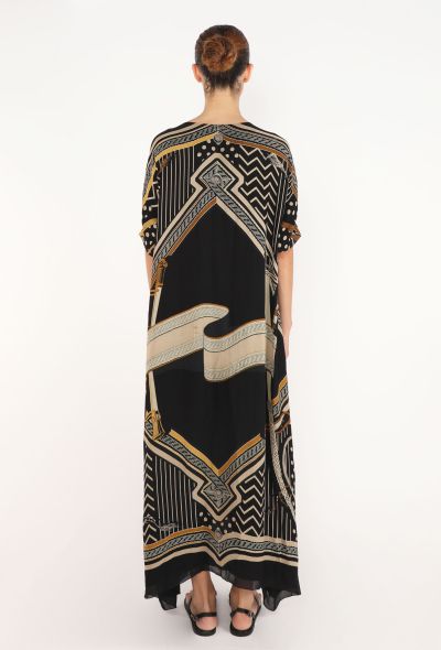 Hermès Silk Printed Maxi Kaftan, 2023 - 2