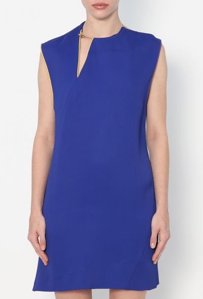 Céline 2014 Metallic Collar Shift Dress - 2 Céline 2014 Metallic Collar Shift Dress - 2