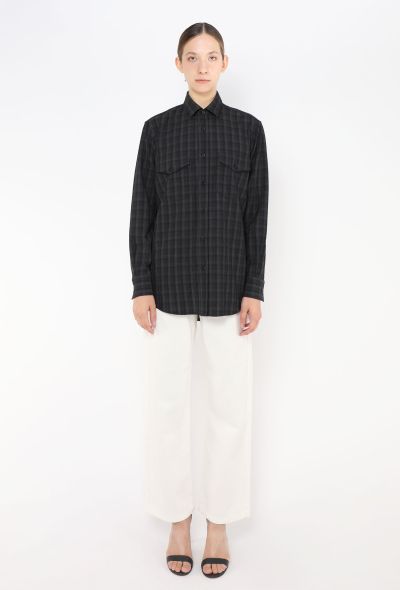 Saint Laurent 2014 Plaid Flannel Shirt - 2 Saint Laurent 2014 Plaid Flannel Shirt - 2