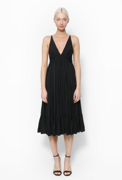 Balenciaga Pleated Silk Dress - 1