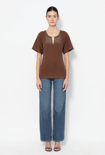 Chloé Late '90s Embroidered Cotton Top - 2