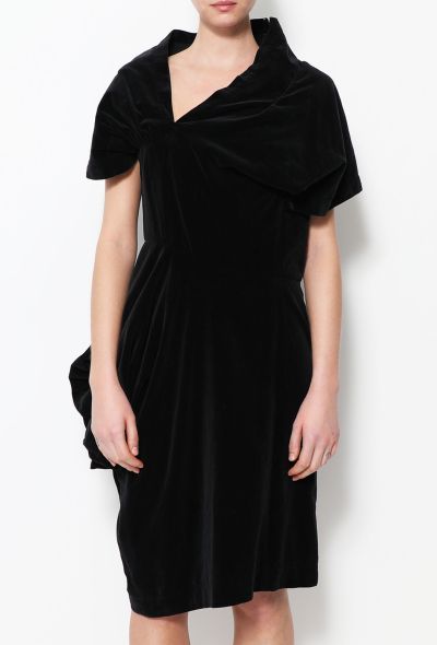                                         1988 Asymmetrical Velvet Dress-2