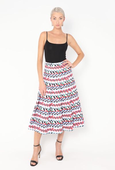 Chanel Campaign S/S 2016 Pleated Chevron Skirt - 1 Chanel Campaign S/S 2016 Pleated Chevron Skirt - 1