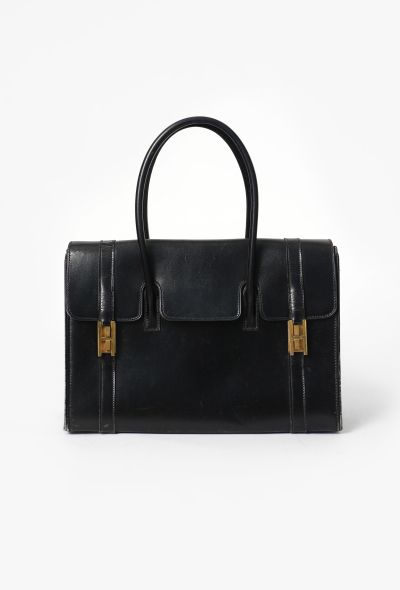 Hermès Vintage 1964 Black Box Drag 30 - 1