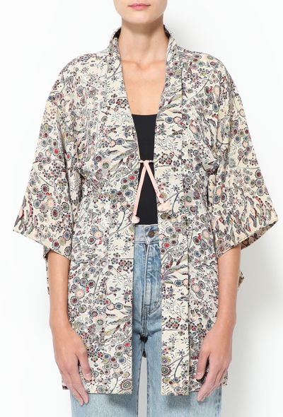                             Authentic Botanic Jacquard Kimono - 1