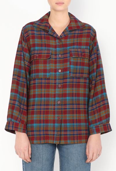 Saint Laurent 1979 Plaid Flannel Shirt - 1 Saint Laurent 1979 Plaid Flannel Shirt - 1