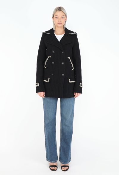 Chanel Bicolor 'CC' Tweed Peacoat - 2