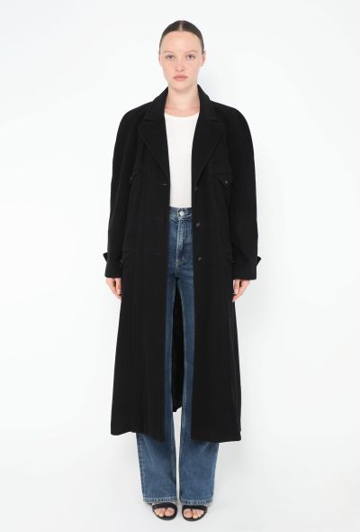 Chanel 1997 Belted Cashmere 'CC' Coat - 1