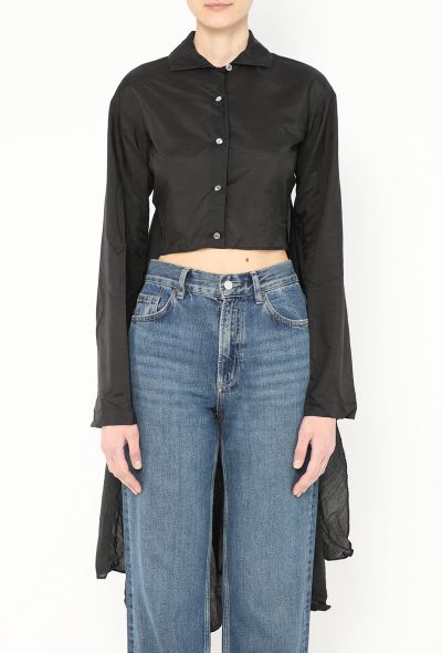 Romeo Gigli '90s Silk Train Cropped Top - 2 Romeo Gigli '90s Silk Train Cropped Top - 2