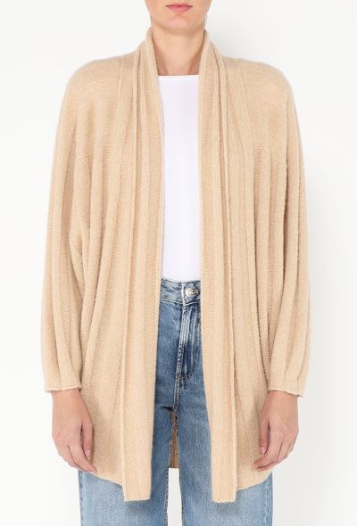 Loro Piana Cocooning Cashmere and Silk Bouclé Cardigan - 2