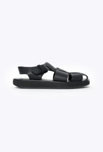 The Row 2023 Leather Fisherman Sandals - 1