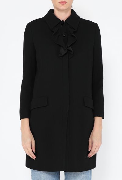 Miu Miu Crêpe Ruffle Coat, 2012 - 1