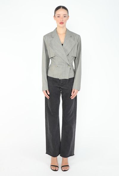 Alaïa RARE F/W 1988 Cinched Trench Blazer - 2