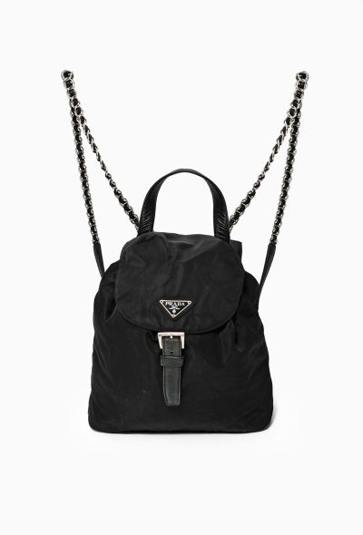                                         Nylon Chainlink Backpack-1