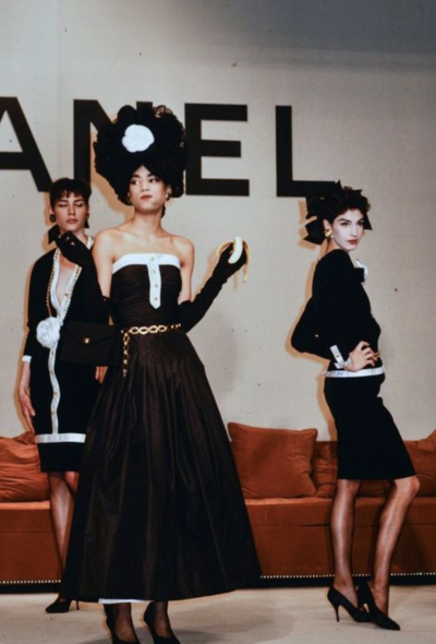                                         Timeless F/W 1986 Velvet 'CC' Dress-2