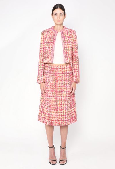 Chanel Pre-Fall 2020 Chevron Tweed Ensemble - 1 Chanel Pre-Fall 2020 Chevron Tweed Ensemble - 1