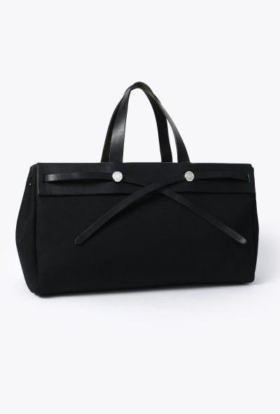 Hermès Toile Vache Hunter Herbag MM - 2 Hermès Toile Vache Hunter Herbag MM - 2