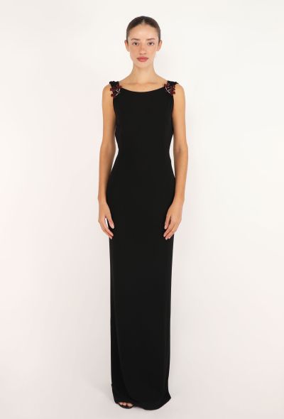 Dolce & Gabbana Brooch Jersey Sheath Gown, 1998 - 1